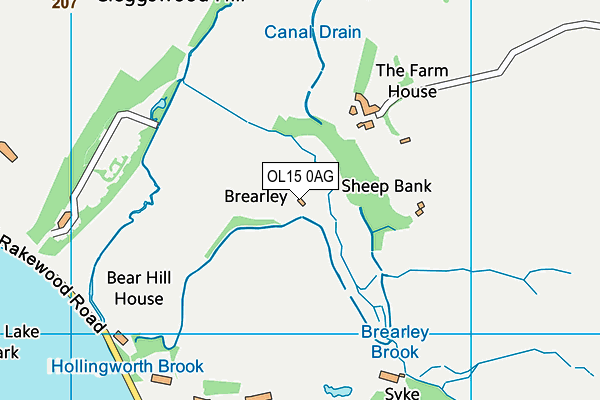 OL15 0AG map - OS VectorMap District (Ordnance Survey) OL15 0AG map - OS VectorMap District (Ordnance Survey)