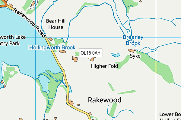 OL15 0AH map - OS VectorMap District (Ordnance Survey) OL15 0AH map - OS VectorMap District (Ordnance Survey)