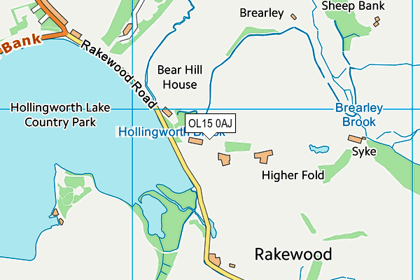 OL15 0AJ map - OS VectorMap District (Ordnance Survey) OL15 0AJ map - OS VectorMap District (Ordnance Survey)