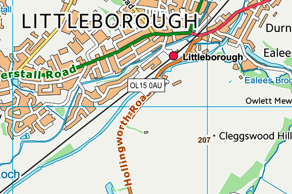OL15 0AU map - OS VectorMap District (Ordnance Survey) OL15 0AU map - OS VectorMap District (Ordnance Survey)