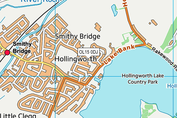 OL15 0DJ map - OS VectorMap District (Ordnance Survey) OL15 0DJ map - OS VectorMap District (Ordnance Survey)