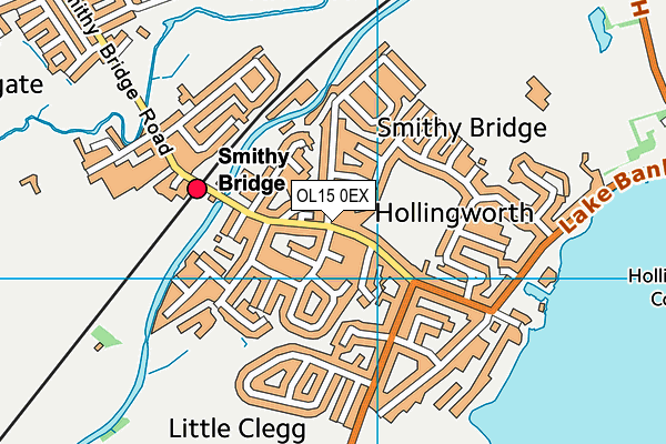 OL15 0EX map - OS VectorMap District (Ordnance Survey) OL15 0EX map - OS VectorMap District (Ordnance Survey)