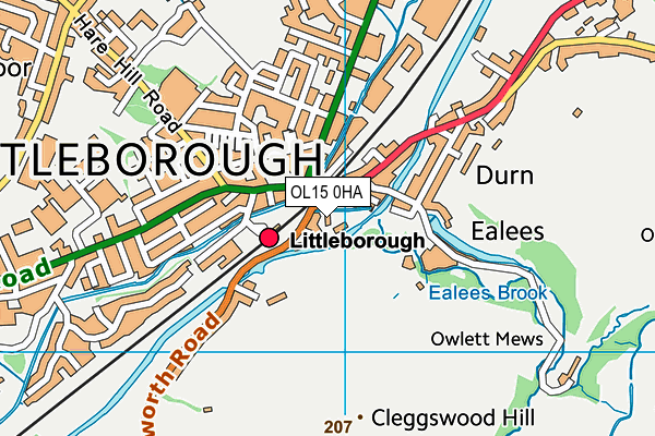 OL15 0HA map - OS VectorMap District (Ordnance Survey) OL15 0HA map - OS VectorMap District (Ordnance Survey)