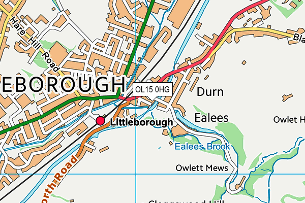 OL15 0HG map - OS VectorMap District (Ordnance Survey) OL15 0HG map - OS VectorMap District (Ordnance Survey)