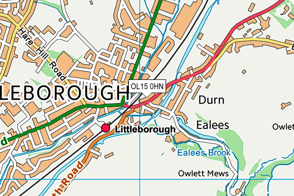OL15 0HN map - OS VectorMap District (Ordnance Survey) OL15 0HN map - OS VectorMap District (Ordnance Survey)