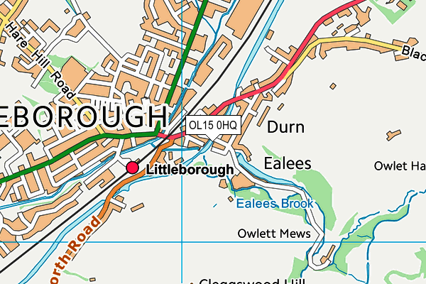 OL15 0HQ map - OS VectorMap District (Ordnance Survey) OL15 0HQ map - OS VectorMap District (Ordnance Survey)