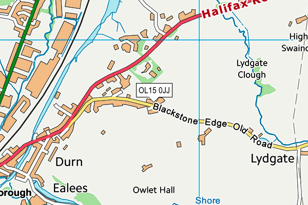 OL15 0JJ map - OS VectorMap District (Ordnance Survey)