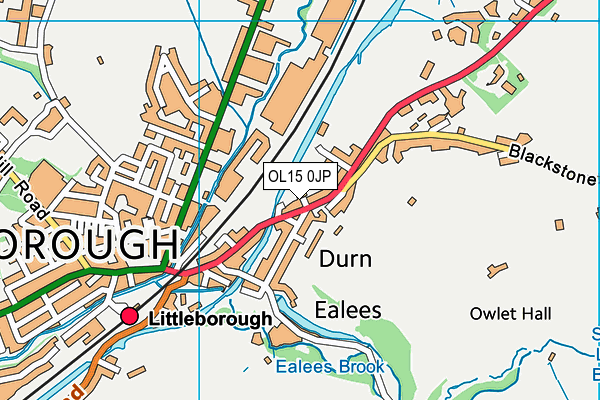 OL15 0JP map - OS VectorMap District (Ordnance Survey) OL15 0JP map - OS VectorMap District (Ordnance Survey)