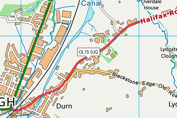 OL15 0JQ map - OS VectorMap District (Ordnance Survey)