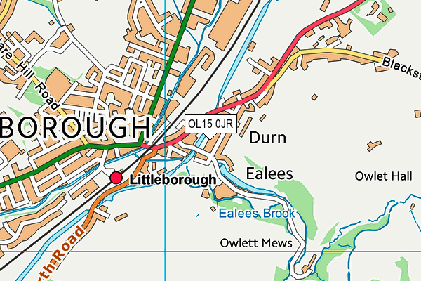 OL15 0JR map - OS VectorMap District (Ordnance Survey) OL15 0JR map - OS VectorMap District (Ordnance Survey)
