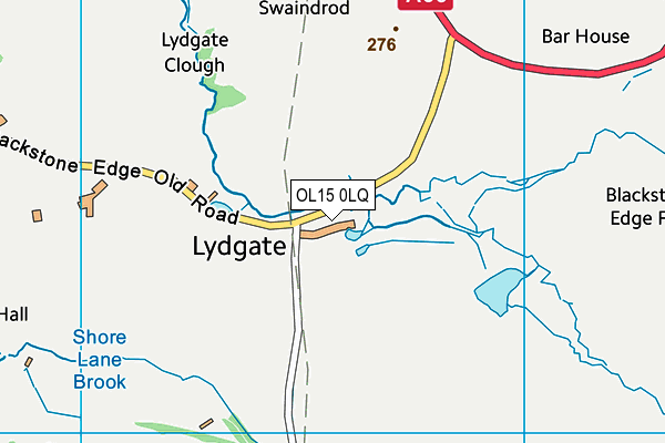 OL15 0LQ map - OS VectorMap District (Ordnance Survey) OL15 0LQ map - OS VectorMap District (Ordnance Survey)
