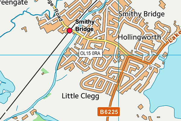 OL15 0RA map - OS VectorMap District (Ordnance Survey) OL15 0RA map - OS VectorMap District (Ordnance Survey)