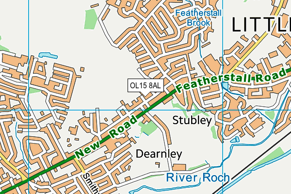 OL15 8AL map - OS VectorMap District (Ordnance Survey) OL15 8AL map - OS VectorMap District (Ordnance Survey)