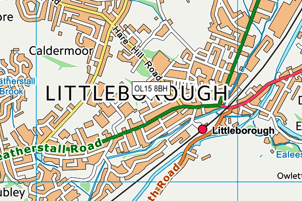 OL15 8BH map - OS VectorMap District (Ordnance Survey) OL15 8BH map - OS VectorMap District (Ordnance Survey)