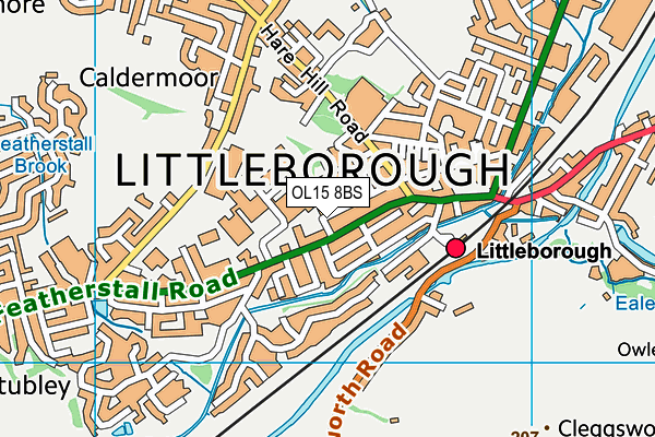 OL15 8BS map - OS VectorMap District (Ordnance Survey) OL15 8BS map - OS VectorMap District (Ordnance Survey)