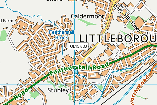 OL15 8DJ map - OS VectorMap District (Ordnance Survey) OL15 8DJ map - OS VectorMap District (Ordnance Survey)