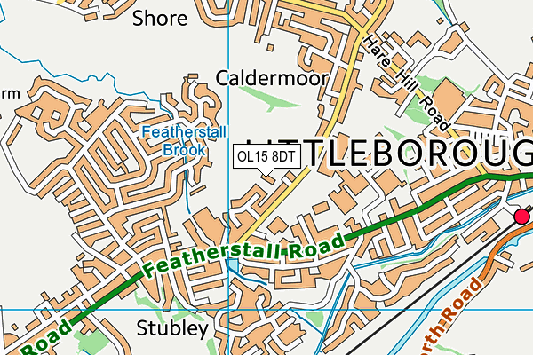 OL15 8DT map - OS VectorMap District (Ordnance Survey) OL15 8DT map - OS VectorMap District (Ordnance Survey)