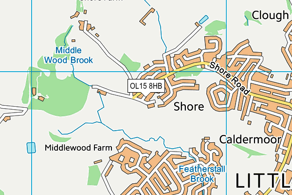 OL15 8HB map - OS VectorMap District (Ordnance Survey) OL15 8HB map - OS VectorMap District (Ordnance Survey)