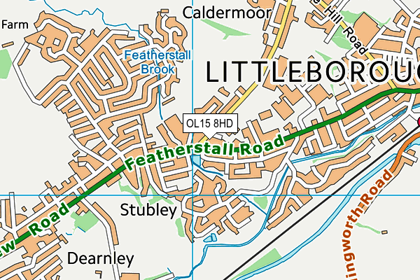 OL15 8HD map - OS VectorMap District (Ordnance Survey) OL15 8HD map - OS VectorMap District (Ordnance Survey)