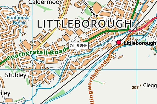 OL15 8HH map - OS VectorMap District (Ordnance Survey) OL15 8HH map - OS VectorMap District (Ordnance Survey)