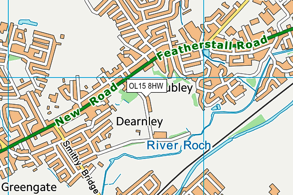 OL15 8HW map - OS VectorMap District (Ordnance Survey) OL15 8HW map - OS VectorMap District (Ordnance Survey)