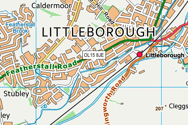 OL15 8JE map - OS VectorMap District (Ordnance Survey) OL15 8JE map - OS VectorMap District (Ordnance Survey)