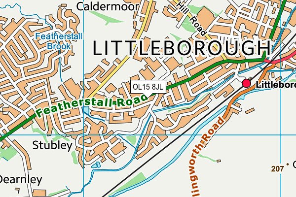 OL15 8JL map - OS VectorMap District (Ordnance Survey) OL15 8JL map - OS VectorMap District (Ordnance Survey)