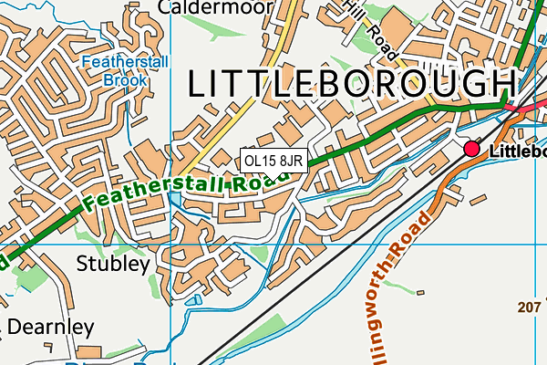 OL15 8JR map - OS VectorMap District (Ordnance Survey) OL15 8JR map - OS VectorMap District (Ordnance Survey)