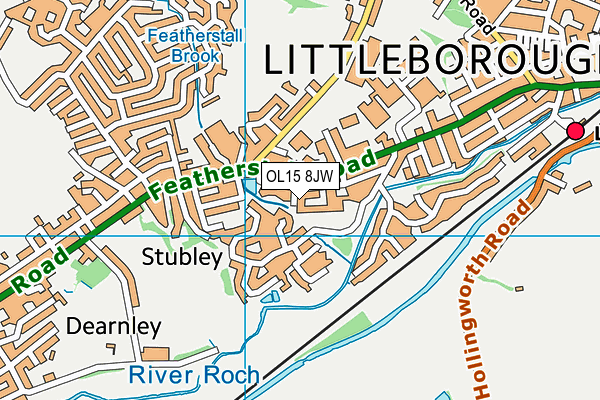 OL15 8JW map - OS VectorMap District (Ordnance Survey) OL15 8JW map - OS VectorMap District (Ordnance Survey)