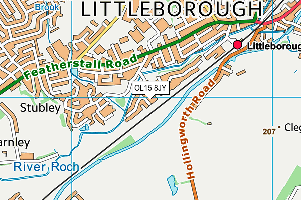 OL15 8JY map - OS VectorMap District (Ordnance Survey) OL15 8JY map - OS VectorMap District (Ordnance Survey)