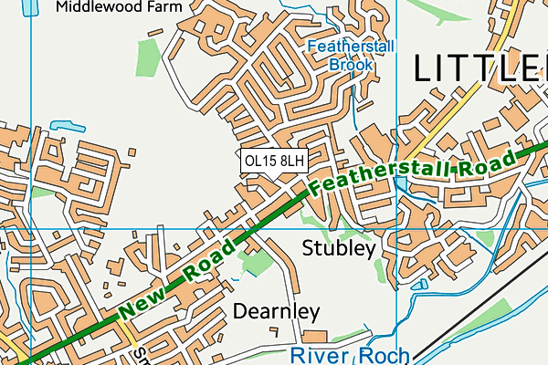 OL15 8LH map - OS VectorMap District (Ordnance Survey) OL15 8LH map - OS VectorMap District (Ordnance Survey)