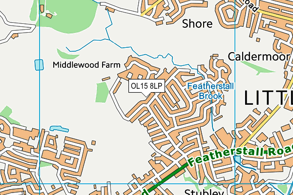 OL15 8LP map - OS VectorMap District (Ordnance Survey) OL15 8LP map - OS VectorMap District (Ordnance Survey)