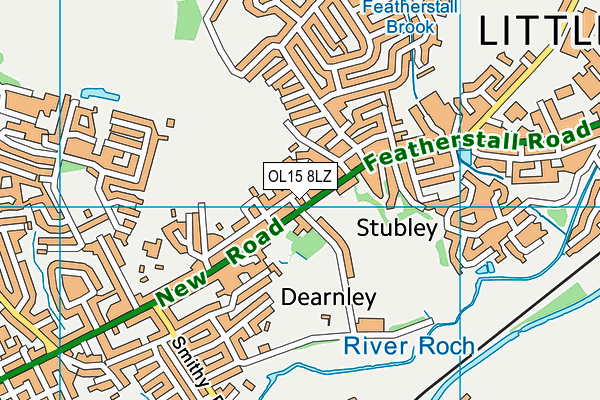 OL15 8LZ map - OS VectorMap District (Ordnance Survey) OL15 8LZ map - OS VectorMap District (Ordnance Survey)