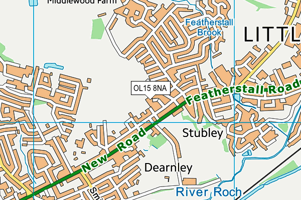 OL15 8NA map - OS VectorMap District (Ordnance Survey) OL15 8NA map - OS VectorMap District (Ordnance Survey)