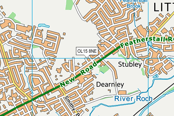 OL15 8NE map - OS VectorMap District (Ordnance Survey) OL15 8NE map - OS VectorMap District (Ordnance Survey)