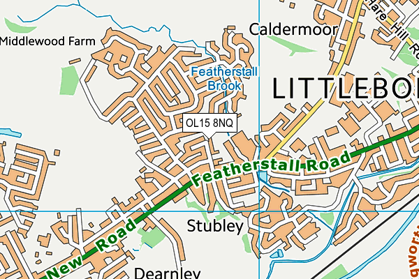 OL15 8NQ map - OS VectorMap District (Ordnance Survey) OL15 8NQ map - OS VectorMap District (Ordnance Survey)