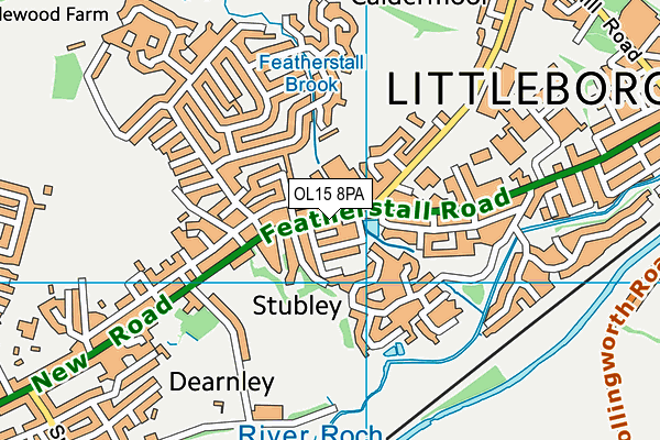 OL15 8PA map - OS VectorMap District (Ordnance Survey) OL15 8PA map - OS VectorMap District (Ordnance Survey)