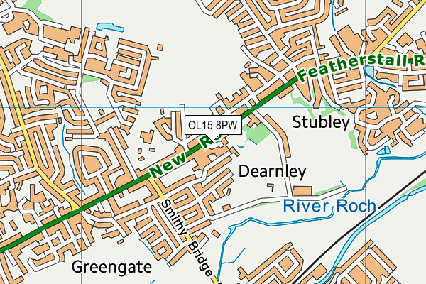 OL15 8PW map - OS VectorMap District (Ordnance Survey) OL15 8PW map - OS VectorMap District (Ordnance Survey)