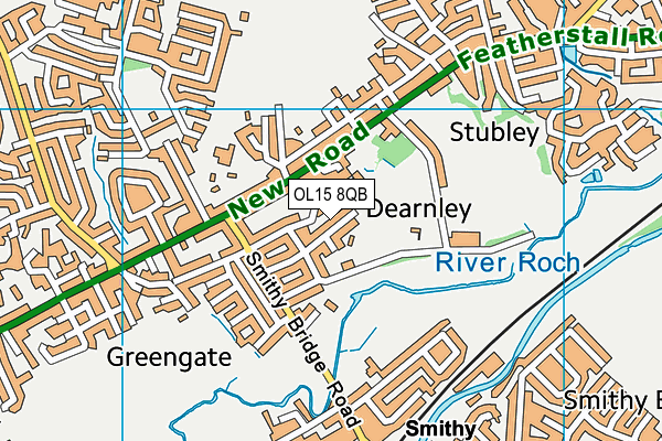 OL15 8QB map - OS VectorMap District (Ordnance Survey) OL15 8QB map - OS VectorMap District (Ordnance Survey)