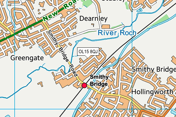 OL15 8QJ map - OS VectorMap District (Ordnance Survey) OL15 8QJ map - OS VectorMap District (Ordnance Survey)