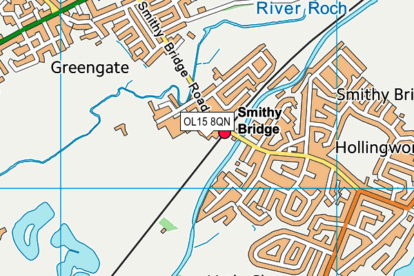 OL15 8QN map - OS VectorMap District (Ordnance Survey) OL15 8QN map - OS VectorMap District (Ordnance Survey)