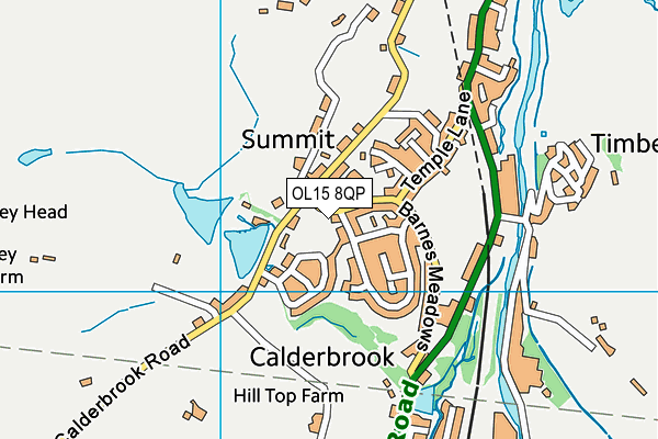 OL15 8QP map - OS VectorMap District (Ordnance Survey) OL15 8QP map - OS VectorMap District (Ordnance Survey)