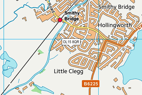OL15 8QR map - OS VectorMap District (Ordnance Survey) OL15 8QR map - OS VectorMap District (Ordnance Survey)