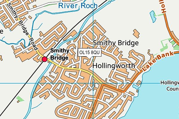 OL15 8QU map - OS VectorMap District (Ordnance Survey) OL15 8QU map - OS VectorMap District (Ordnance Survey)