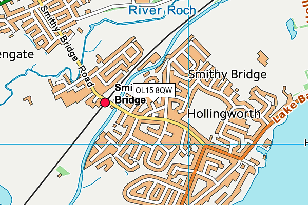 OL15 8QW map - OS VectorMap District (Ordnance Survey) OL15 8QW map - OS VectorMap District (Ordnance Survey)