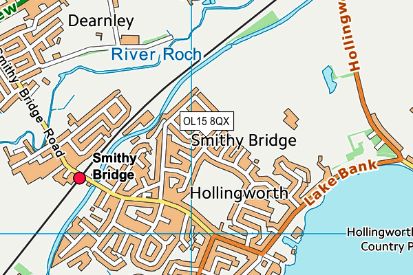 OL15 8QX map - OS VectorMap District (Ordnance Survey) OL15 8QX map - OS VectorMap District (Ordnance Survey)