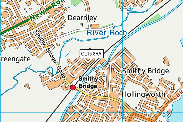 OL15 8RA map - OS VectorMap District (Ordnance Survey) OL15 8RA map - OS VectorMap District (Ordnance Survey)