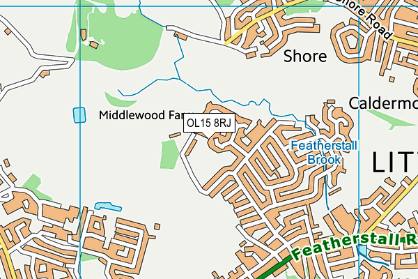 OL15 8RJ map - OS VectorMap District (Ordnance Survey) OL15 8RJ map - OS VectorMap District (Ordnance Survey)