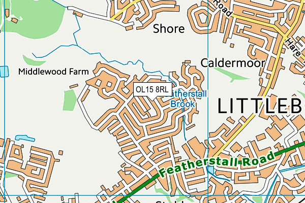 OL15 8RL map - OS VectorMap District (Ordnance Survey) OL15 8RL map - OS VectorMap District (Ordnance Survey)