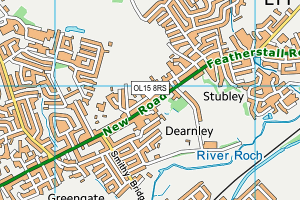 OL15 8RS map - OS VectorMap District (Ordnance Survey) OL15 8RS map - OS VectorMap District (Ordnance Survey)